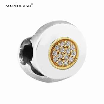 

S925 Sterling Silver Jewelry CZ Stones Paved Clip Charms Beads Fit Silver Charm Bracelet For Women DIY Jewelry Winter Collection