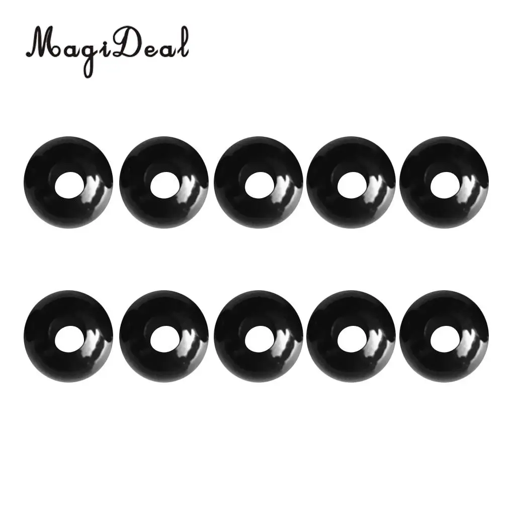 MagiDeal Pack 10 Cord Ball Stopper Lock End Toggle Buckle for Shock Bungee Rope Paracord Luggage Lanyard Strap Drawstring