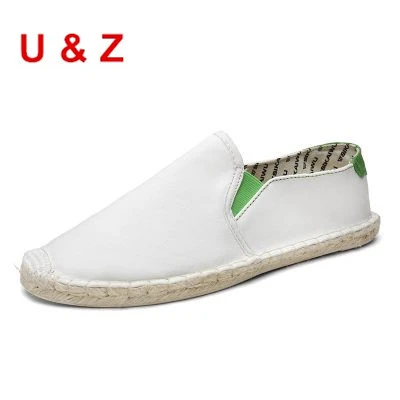 Alpargatas de lona hombre, zapatos transpirables de moda, color blanco/crema, para color negro, regalo de cumpleaños|Zapatos informales de hombre| -