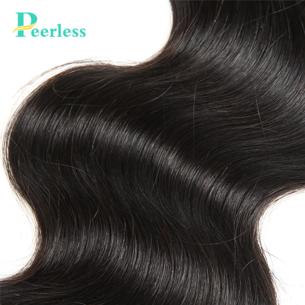 Peerless Virgin волосы объемная волна Кружева Закрытие 4*4 швейцарские кружева бесплатно/средняя часть натуральный цвет необработанные человеческие волосы для наращивания