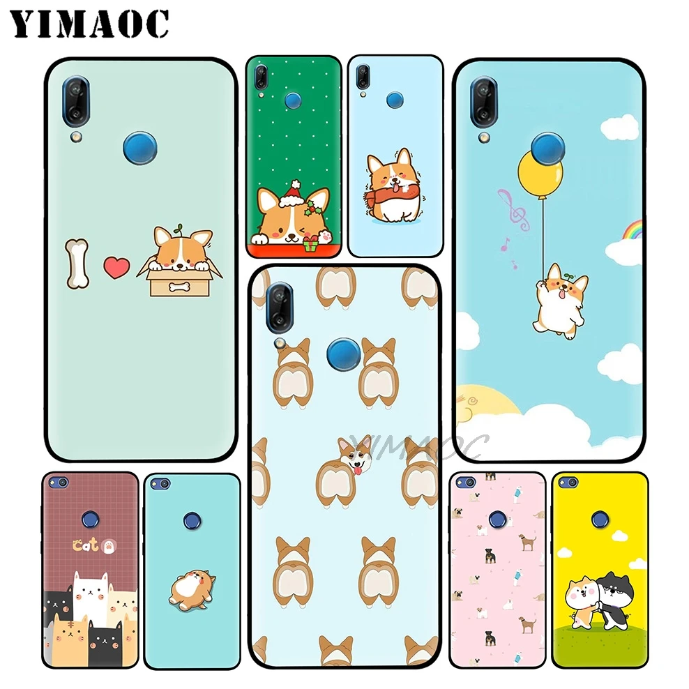 YIMAOC собака корги щенок мягкий чехол для huawei P30 P20 Pro P10 P9 P8 2015 2017 P Smart плюс Z 2019 Nova 5i 4 3