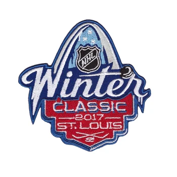 

badge embroidery 2017 winter classic Hockey Game iron Patches for clothing DIY Stickers applique Jersey Jacket Vest