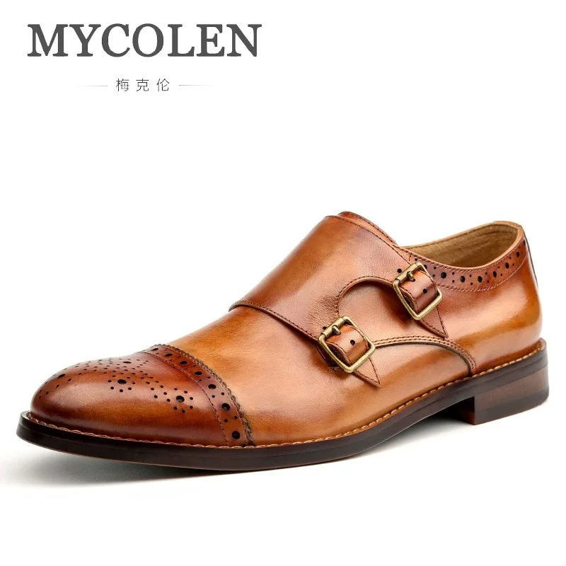 

MYCOLEN Office Men'S Dress Suit Shoes Italian Style Fashion Brand Casual Shoes Man Leather Shoes Chaussures Hommes En Cuir