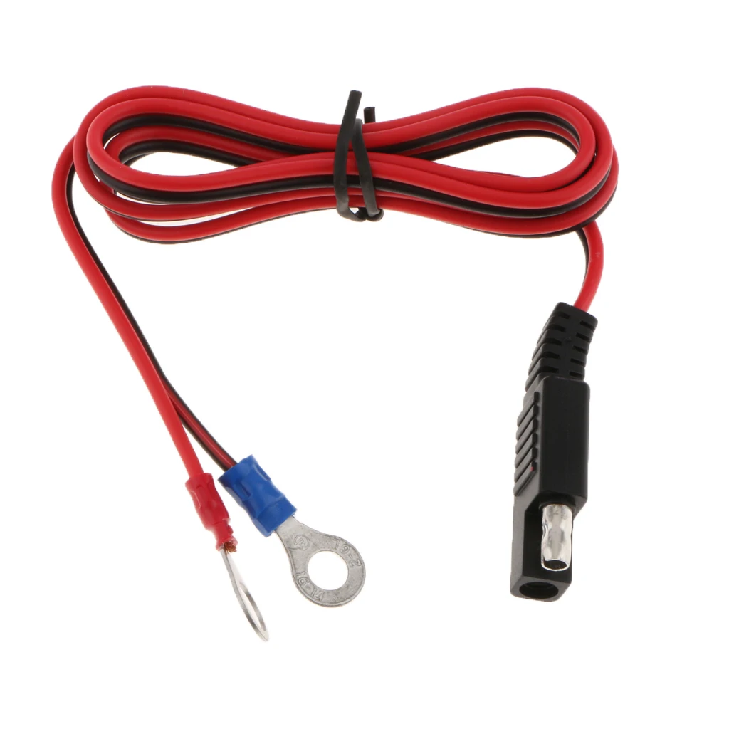 

Battery Connect Cable Tender Ring Terminal Harness Fused Charger 12 Volt Practical Car Motorcycle Replacement 4.72x3.15inch