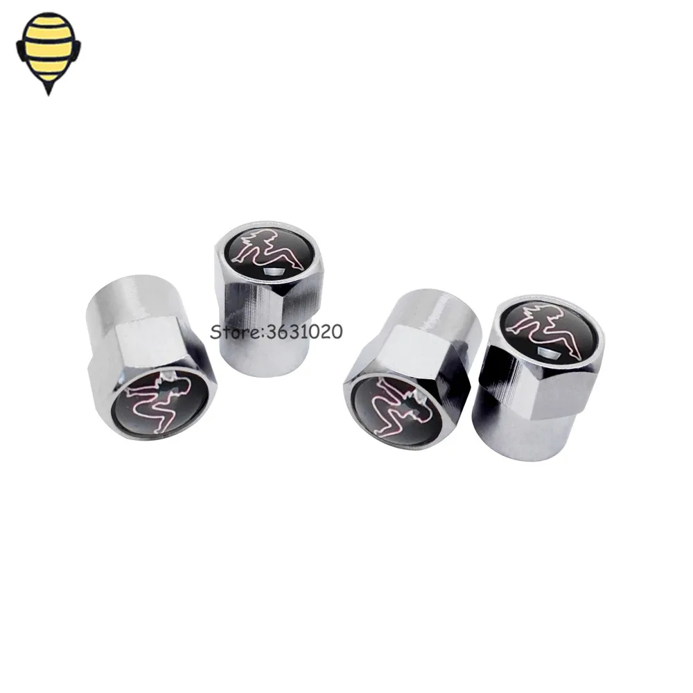 Auto Styling Wheel Tire Valve Stem Caps Rim Sticker For Beauty Logo For