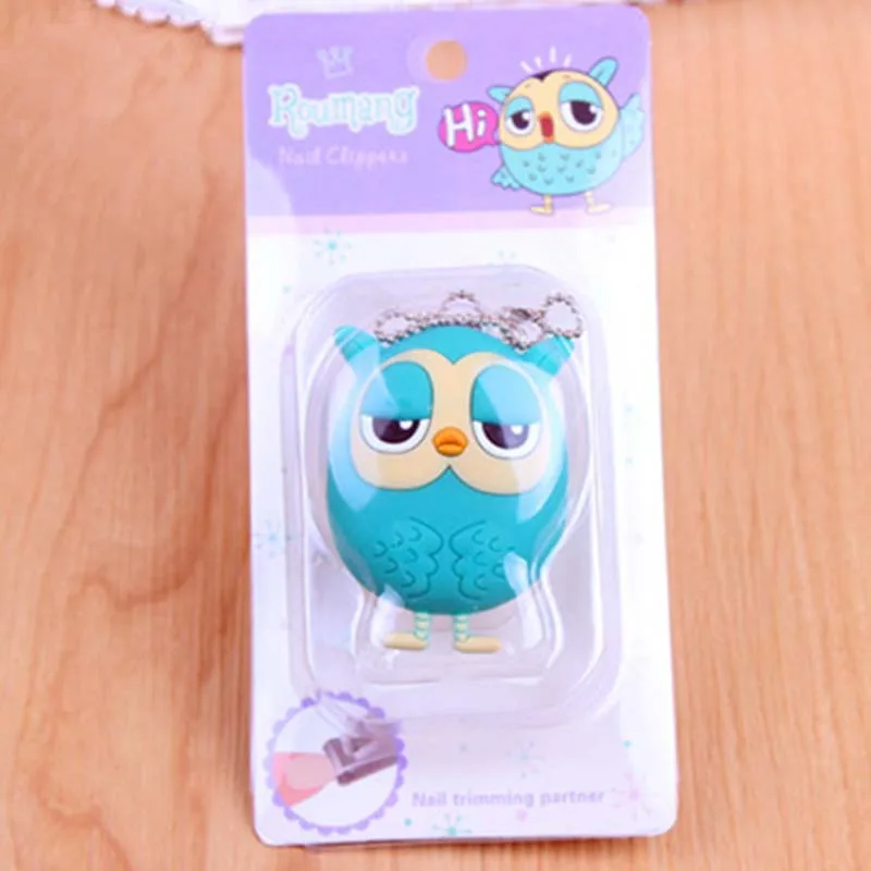 1PCS 3D Owl Design Portable Cute Cartoon Nail Clipper Manicure Tools Grooming Kit Set Christmas Gift