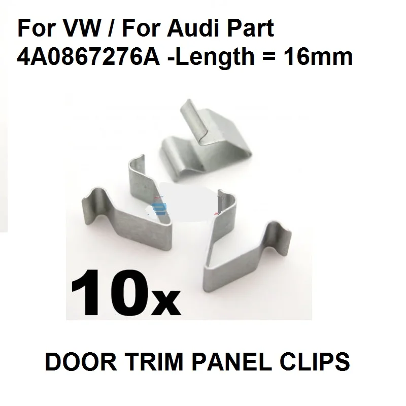 clips for VW Seat Skoda 10X Metal Mount Brackets Clamps Audi