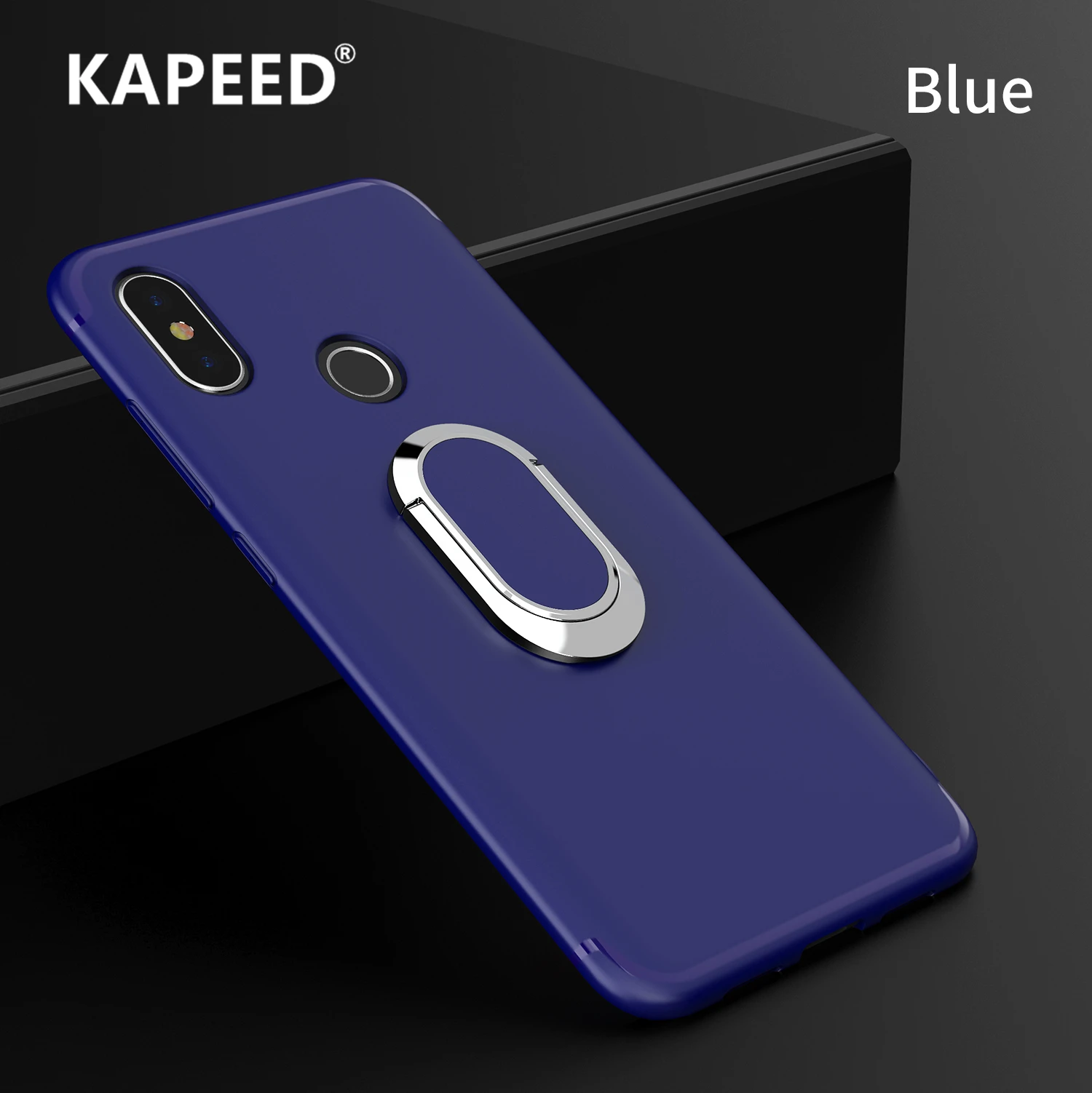 KAPEED Phone Case For Xiaomi Mi 8 Magnetic Car Ring Soft TPU Holder Lite SE Explore Fundas | Мобильные телефоны и