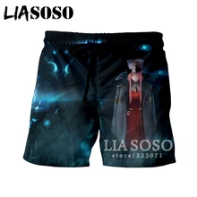 LIASOSO летние новые мужские и женские шорты с 3D принтом аниме Дарлинг в франxx пляжные шорты для фитнеса милые повседневные свободные шорты A103-22