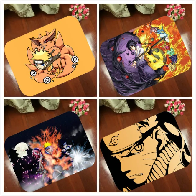 

Mats Anti Slip Floor Mat Fashion Naruto Gaara cartoon Comic Carpet Printed Pattern Carpet Rug for Bathroom Door Living Room