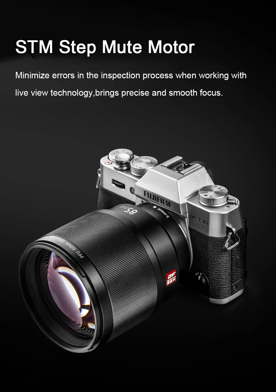 VILTROX 85 мм F1.8 STM X-mount объектив с фиксированным фокусом AF портретный объектив полная Рамка с автофокусом для камер Fuji X Mount