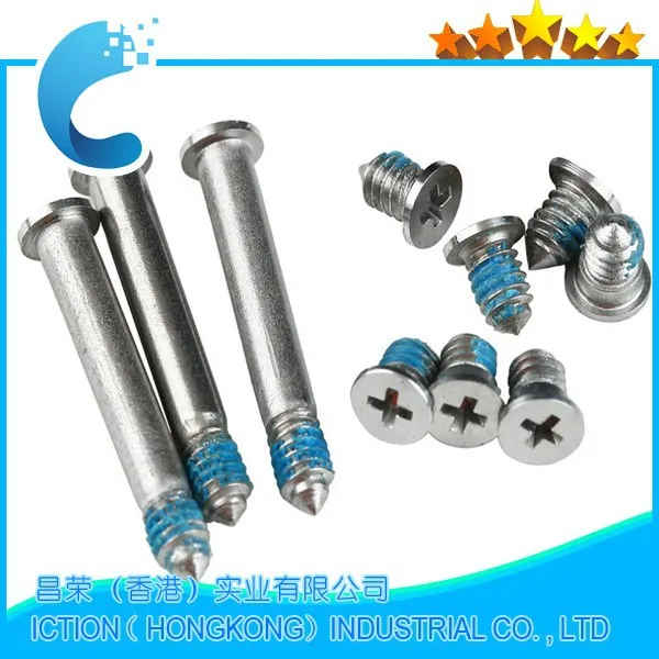 

10Set/Lot Bottom Case Repair Replacement Screws For Apple Macbook Pro 13'' 15'' 17'' A1278 A1286 A1297 bottom case screws