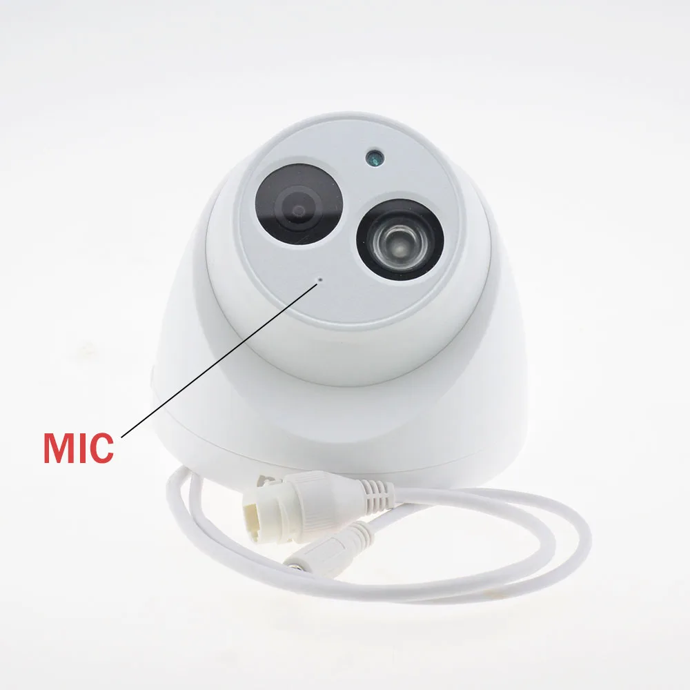 DaHua IPC-HDW4433C-A заменить IPC-HDW4431C-A POE Открытый сетевой ИК Мини DomeBuilt-in Mic 4MP CCTV камера с логотипом