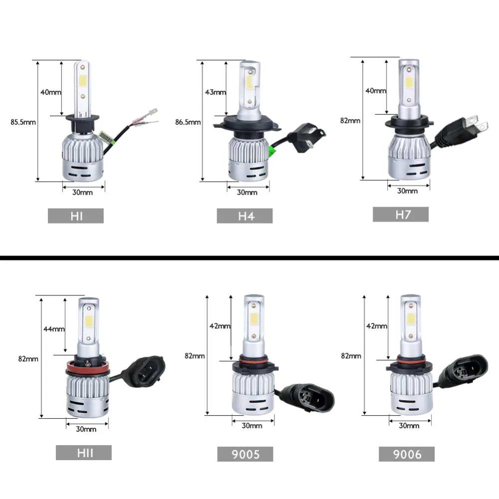 Светодиодный 4300K 3000K светодиодный противотуманный фонарь светодиодный H7 автомобильная лампа 6500K 8000K H1 H11 HB3 9006 HB4 9005 12V 24V 8000LM 72W фары для neblineros светодиодный para авто