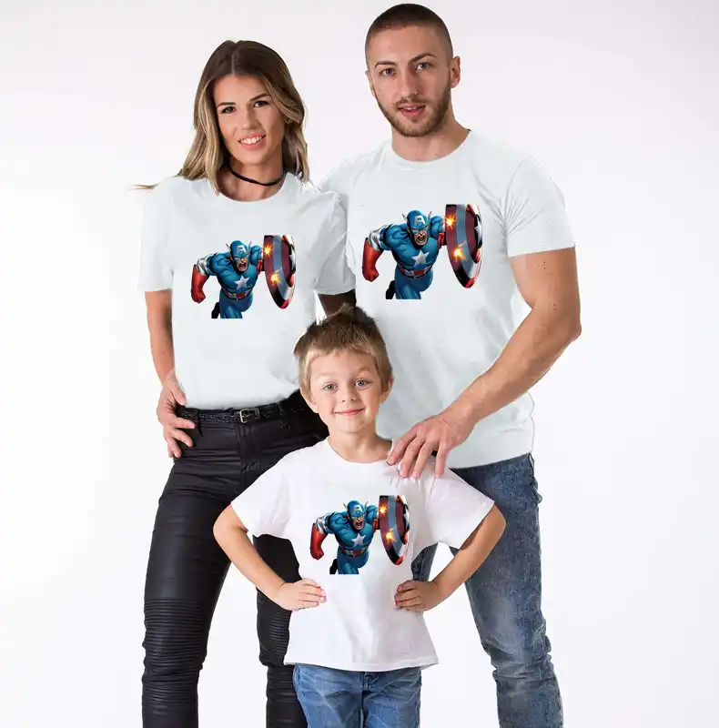 camisetas capitan america familia