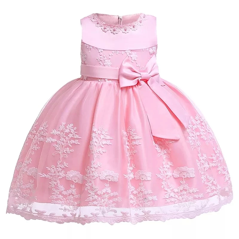

Toddler Baby Girl Infant Princess Lace Flower Tutu Dress Baby Girl Wedding Dress Kids Party Vestidos for Baby 1 Years Birthday