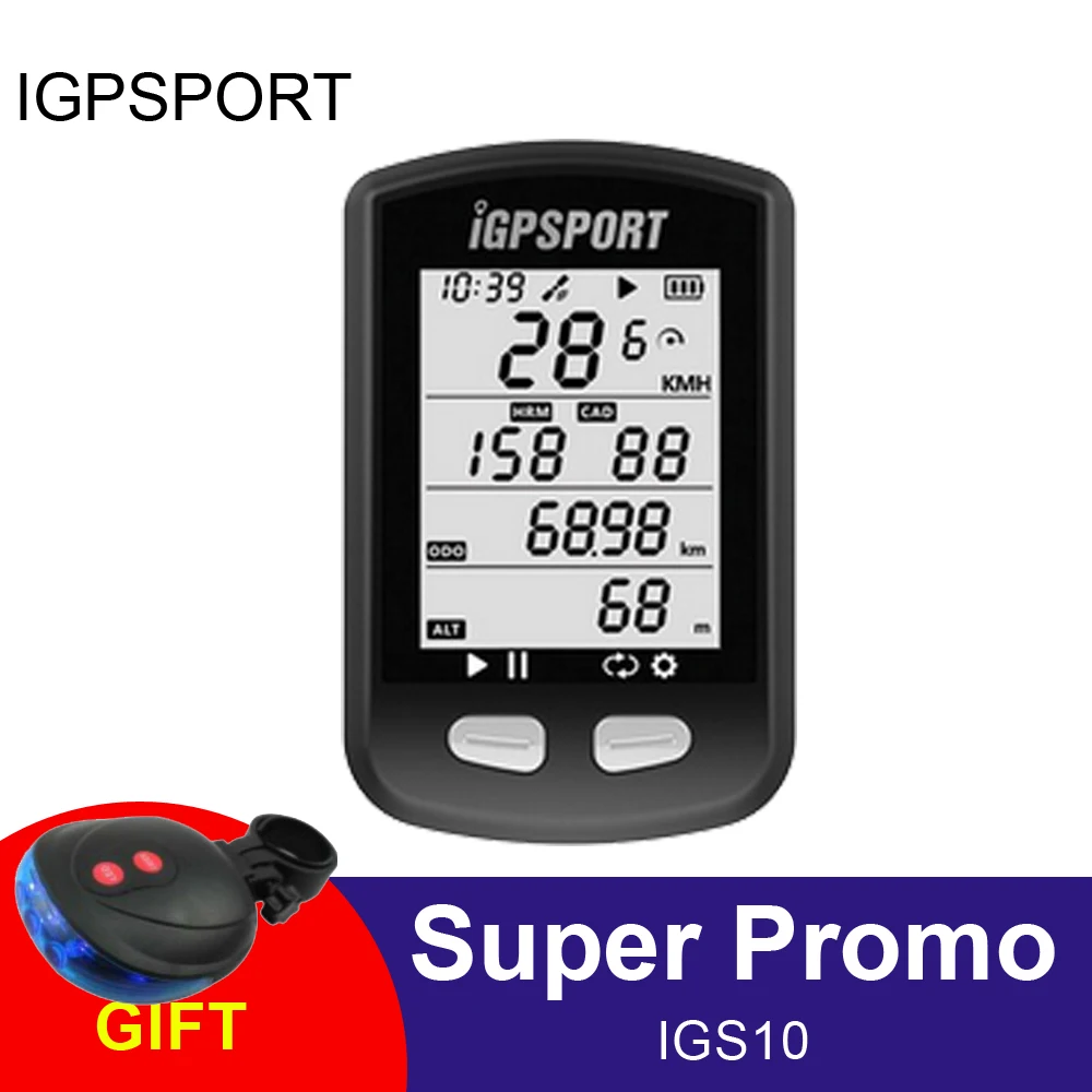 

iGPSPORT IPX6 Bicycle GPS Computer Bike Auto Backlight Wireless ANT+Sensor Cycling Odometer For Riding Time Bicicleta IGS10