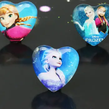 

10pcs/lot 25mm Cartoon Beauty Handmade Photo Peach Heart Shape Glass Cabochons&Glass Dome Cover Pendant Cameo Settings