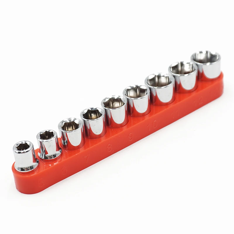 

1/4 Inch 5-13mm Universal E-Socket Set CR-V Torx Star Bit Combination Drive Socket Nuts Set For Auto Car Repair Hand Tool