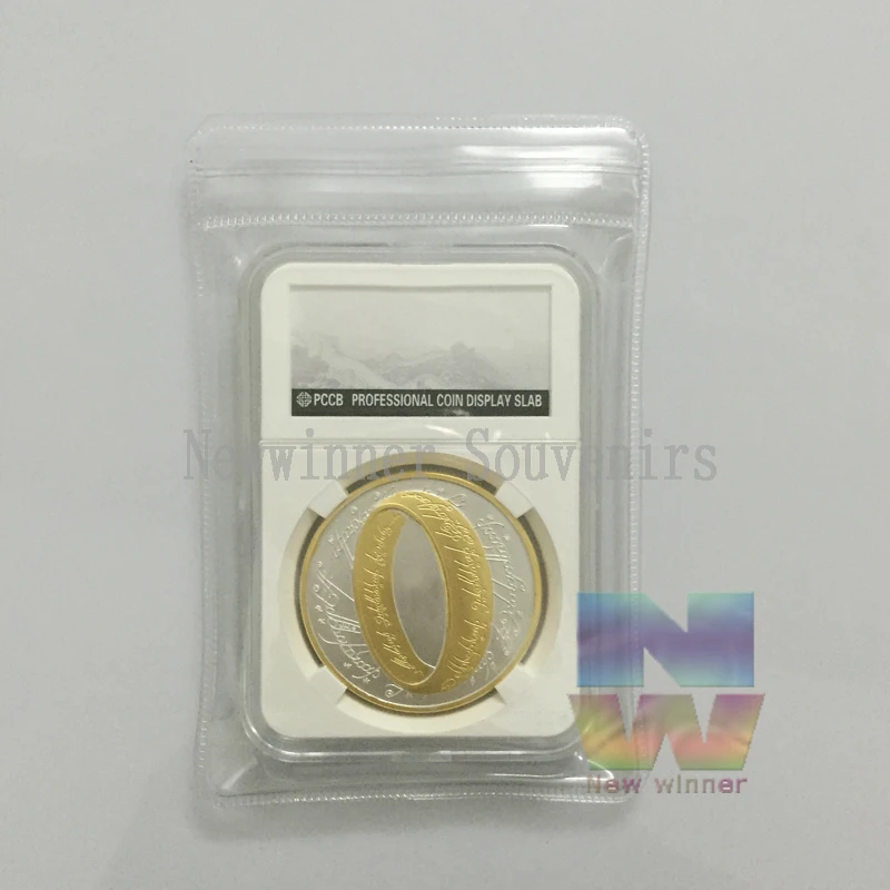 

5pcs/lot American $1 New Zealand Lord Of The Rings Hobbit Gold & Silver Plated Memorabilia Collection