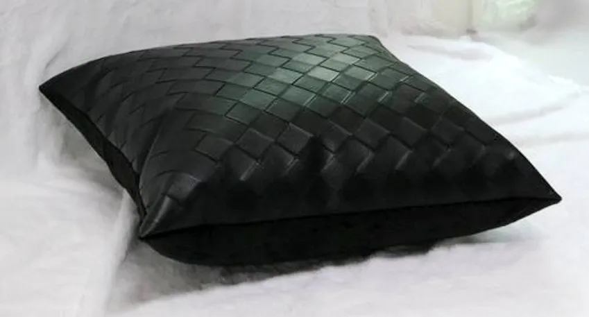 Роскошная полиуретановая меховая клетчатая подушка для дивана из искусственного меха, Кожаная подушка для мебели, коричневый коврик для дивана, простой стиль