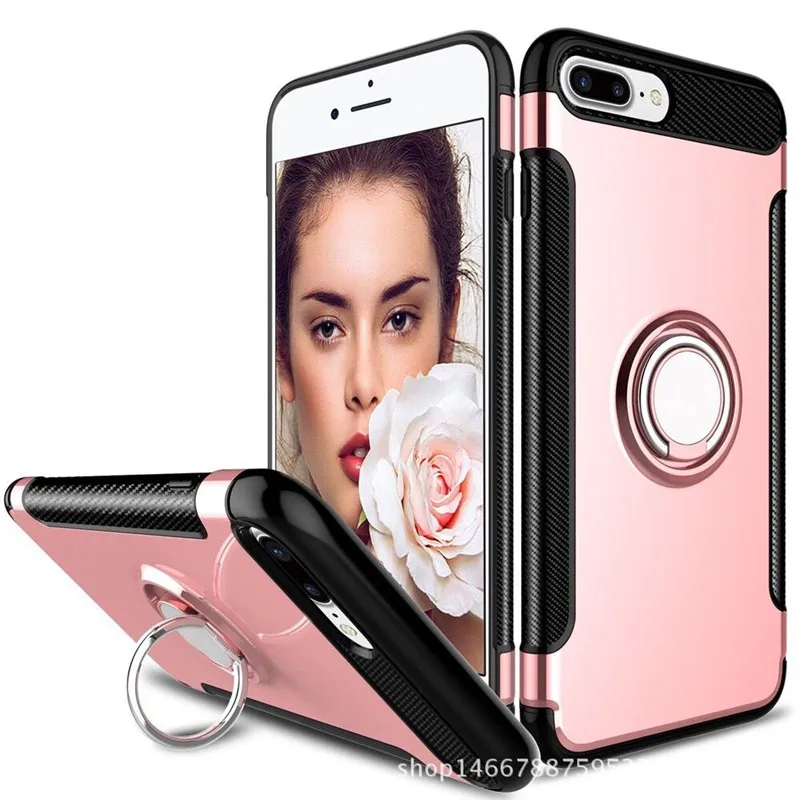 Углеродное волокно PC + TPU чехол для iPhone XR XS MAX Автомобильный держатель Подставка