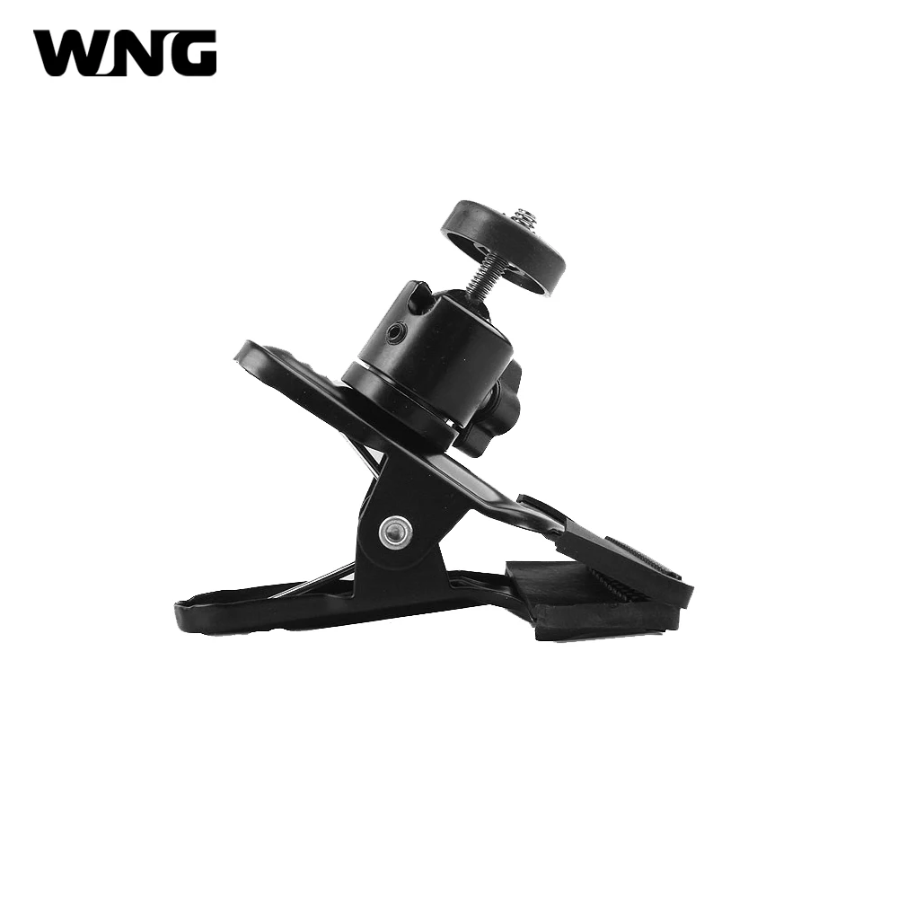 Metal Camera Clamp Photo Studio Flash Clamp Clip Mount with Ball head