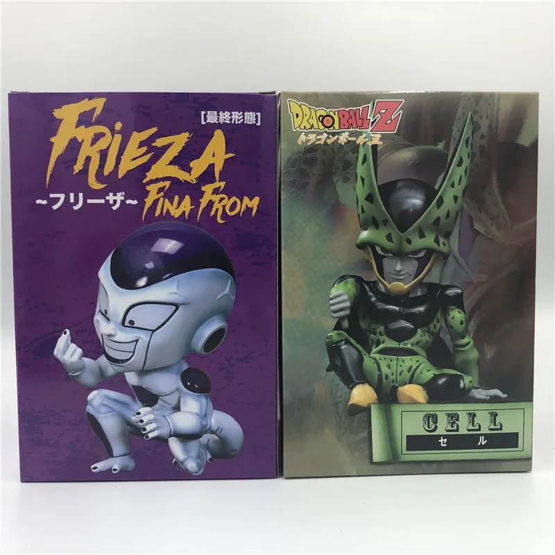 

Dragon Ball Z Cute Cell Frieza Sitting Despise Bad Taste Freeza Ultimate Shape Goku Vegeta DBZ PVC Action Figure Collection 11cm