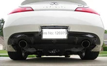 G37 Carbon fiber Auto Car accessories Rear Bumper lip Diffuser for Infiniti (Fit G37 2Dr 370GT 08-10)