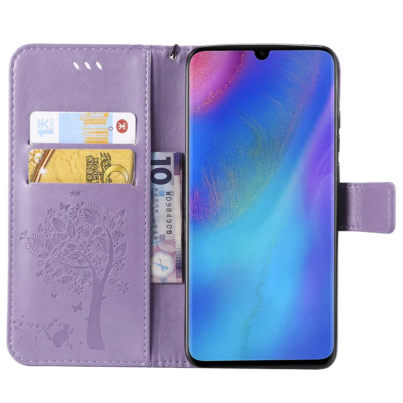 Флип раскладный кожаный чехол СПС Fundas huawei P30 Pro Чехол Coque P20 Lite крышка 3D Дерево