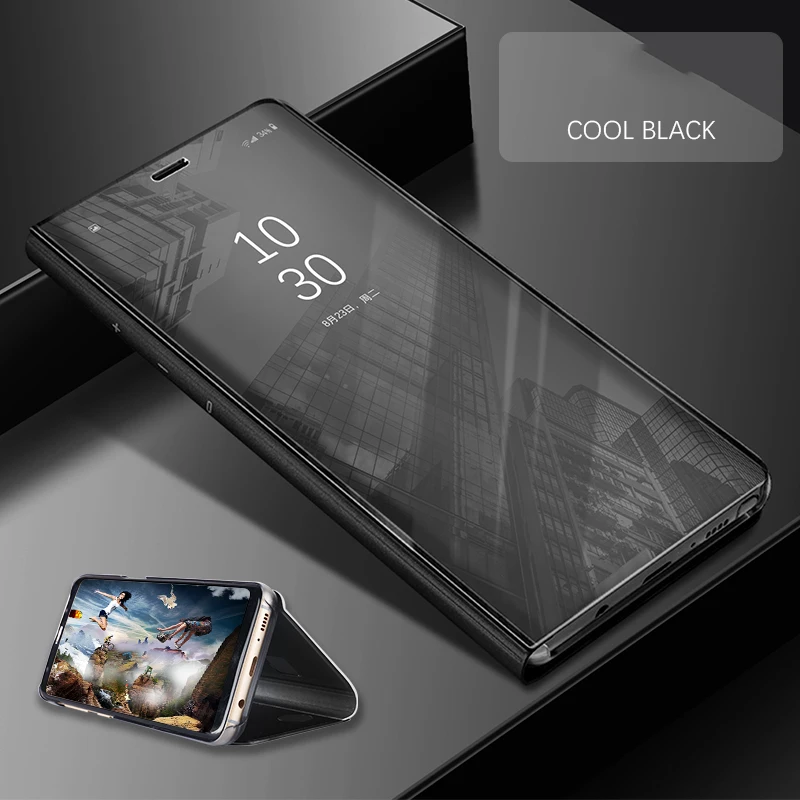 Зеркальный флип чехол для Xiaomi Redmi Note 7 6 5 Pro 4X 5A Prime Plus 6A S2 Mi A1 A2 Lite 9 8 SE 5C Pocophone