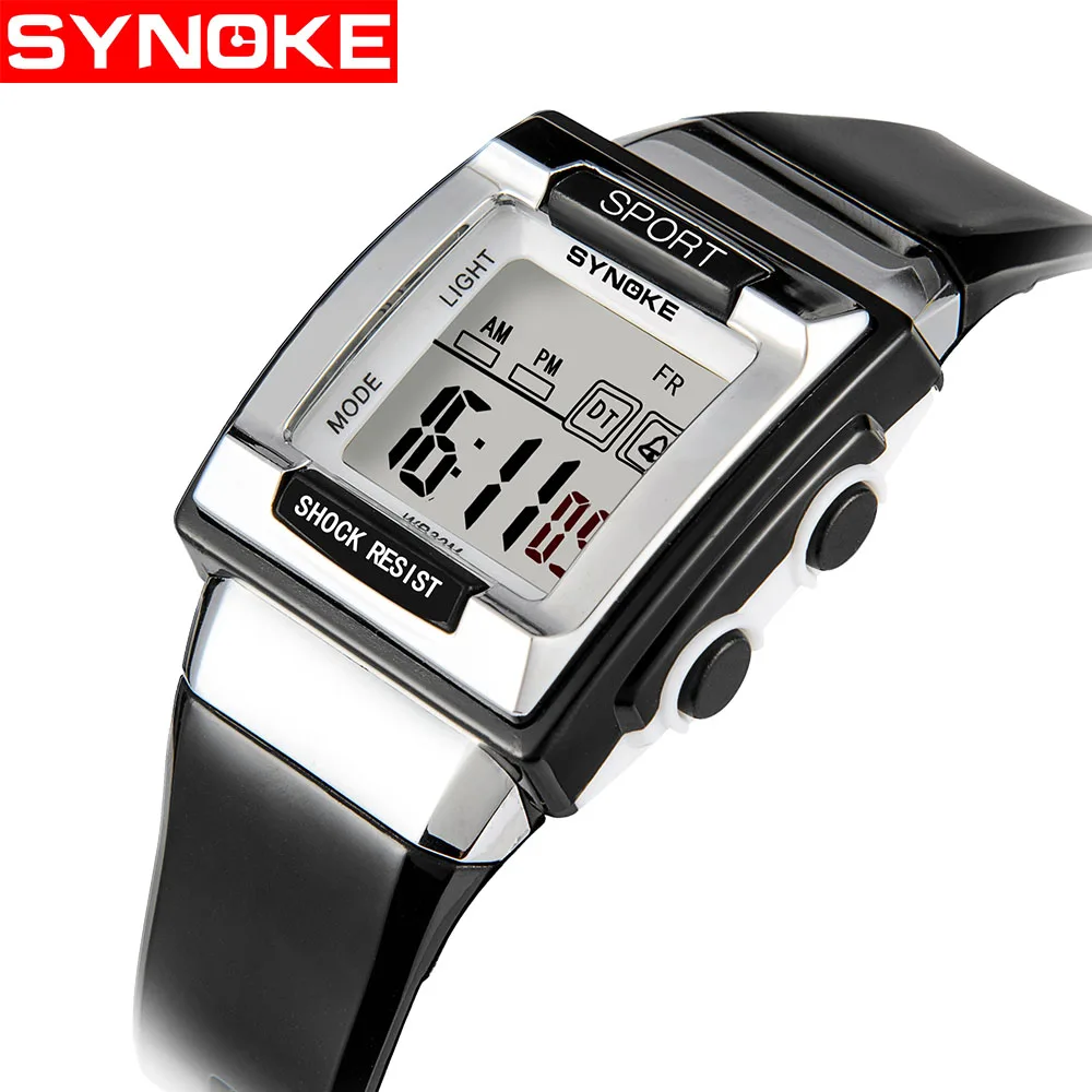 

SYNOKE Student's Unique Watch Pupils Personality Electronic Watch Luminous Waterproof Outdoor Automatic Electronic Watch 66188