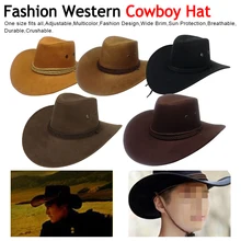 Шляпа туристическая Кепка для улицы с широкими полями, джазовая шляпа, замшевая уличная шляпа от солнца, новинка, унисекс, модная ковбойская шляпа в западном стиле