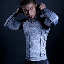 Новые мужские куртки для бега, спортивное пальто для фитнеса, тренировка по футболу, спортивный корсет с капюшоном, тонкая быстросохнущая Светоотражающая застежка