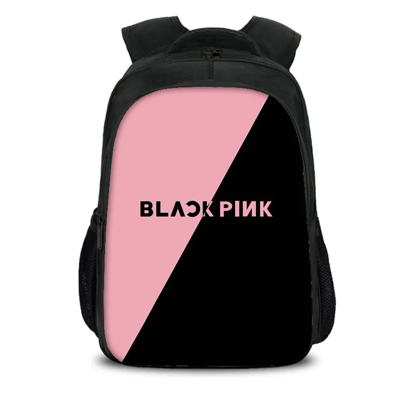 

15.7 Inch Blackpink Black Pink Korean Boys Girls School Bag Book Bag Backpack Children Students Mochila Back To School Gift 2019