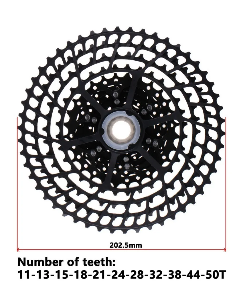 MTB 11 скоростная 11-46t 50t 52t велосипедная кассета 365g Ультралегкая велосипедная кассета свободного хода 11s горная кассета для Shimano M9000 M8000 M7000