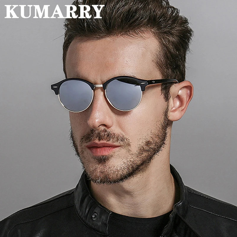 KUMARRY винтажные Поляризованные солнцезащитные очки для мужчин и женщин высокое