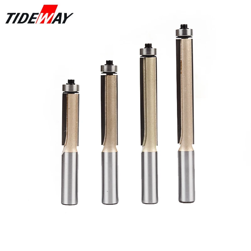 

Tideway 1/2" Shank Flush Trim Router Bits For Wood Trimming Cutters With Bearing Woodworking Industrial Grade Milling Cutter