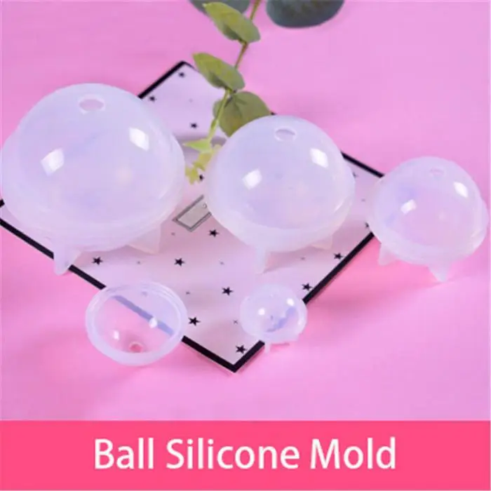 DIY Sphere Ball Silicone Mold Mould for Resin Craft Ball Jewelry Making MYDING