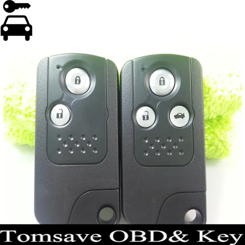 Free Shipping 2 3 Buttons Intelligent Smart Remote Key Card 433MHZ With ID46 Chip For Honda