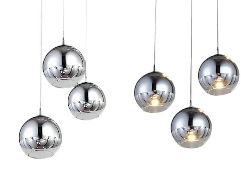 Copper Silver Mirror Ball Re Chandelier Led Pendant Globe 2 The Cord On Change To Plastic Locater And Can Select Match Glass Color Of Top E27 Base Cover