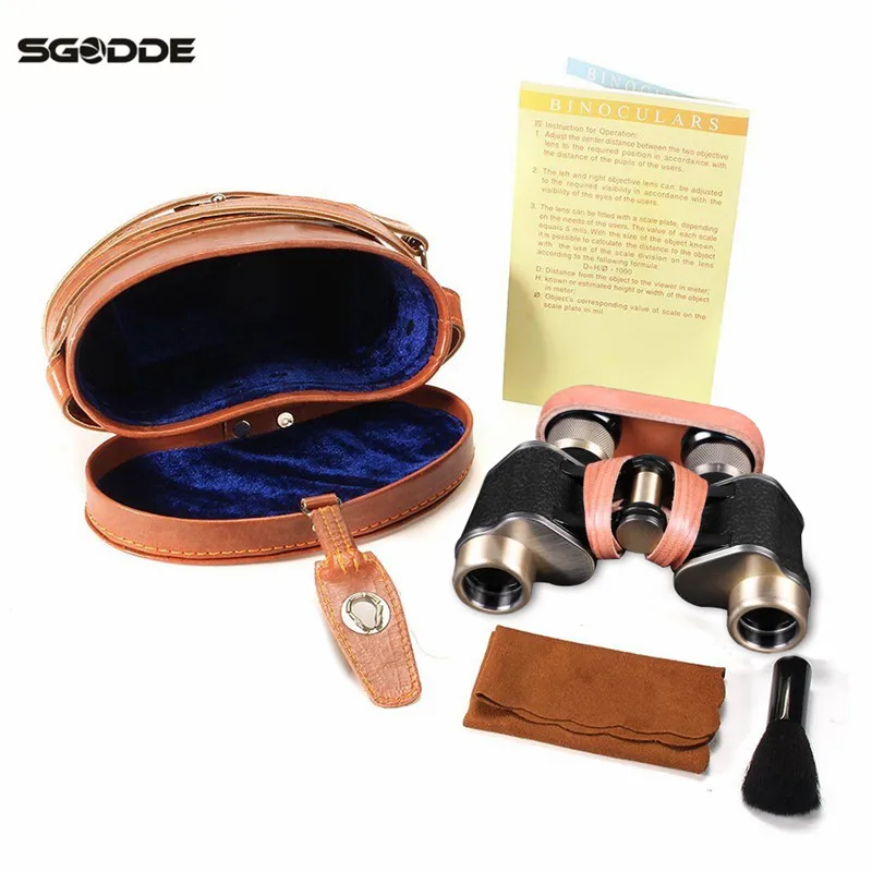 

SGODDE 6X24 HD Military Binoculars Telescope Wide Angle Binoculars Scope with Leather Carry Case Night Vision High Quality