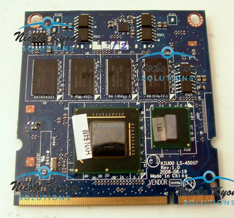  MINI12 PP40S X889H KIUOO LS-4501P 1.6GHz CPU 64MB 1GB RAM VGA Video Card Board for Inspiron Mini 1210 Laptop 