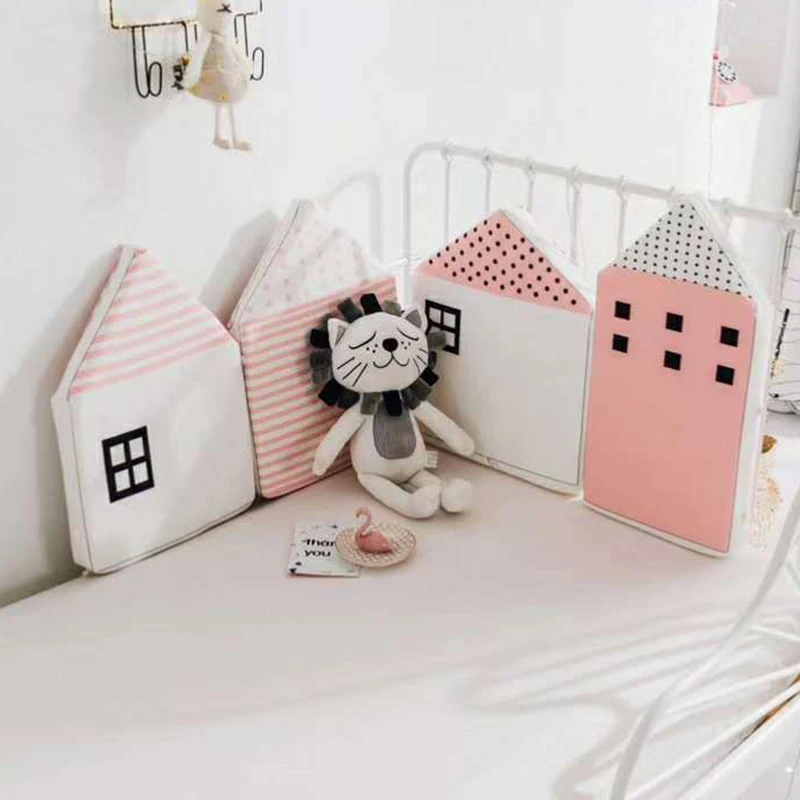 

toddler Bumpers bedding baby cribs Around Cushion Infant Safety protection pad Infant cartoon Detachable Foldable BXX011