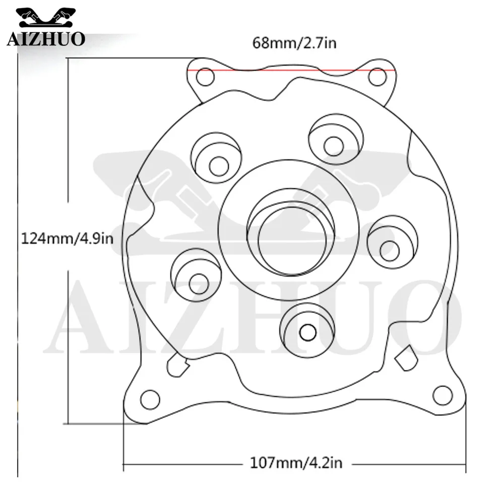 Для KAWASAKI Z750 Z 750 2007 2008 2009 2010 2011 2012 двигатель мотоцикла статора Крышка двигателя защитная крышка протектор