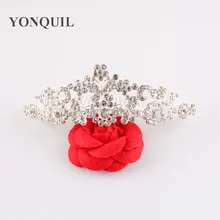 Free Shipping Crystal Bride Hair Accessory Wedding Tiaras And Crown For Sale Rhinestone Pageant Crowns Jewelry 3pcs/lot MYQC013