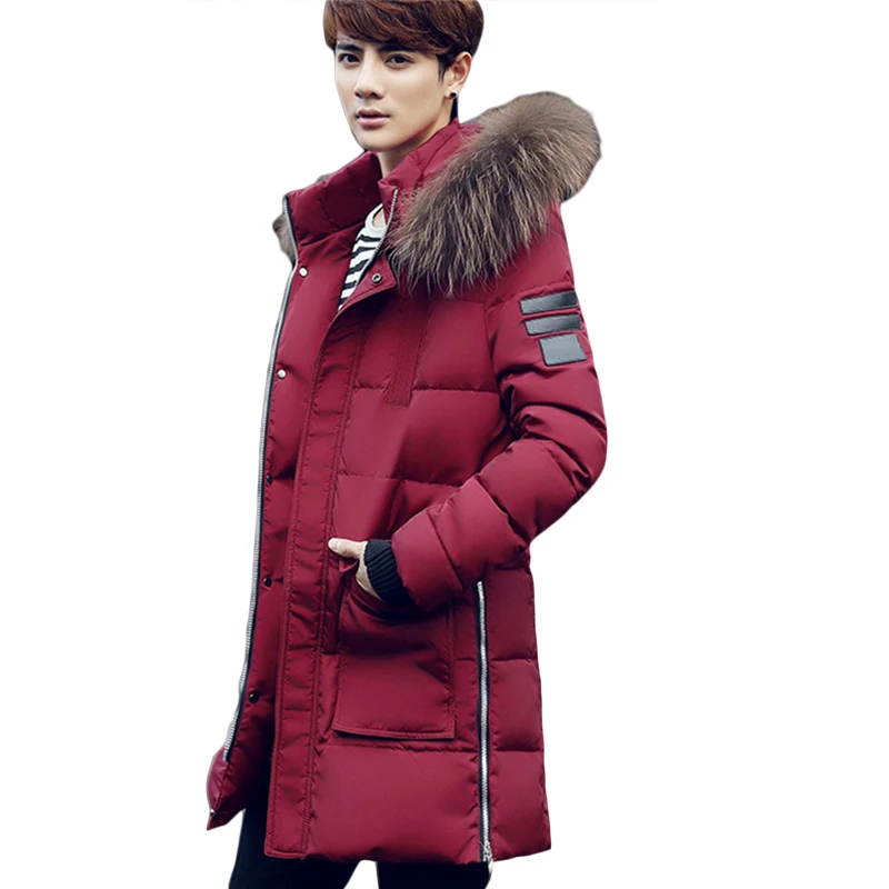 2019 New Fashion Winter Coat Men Warm Down Male Hooded