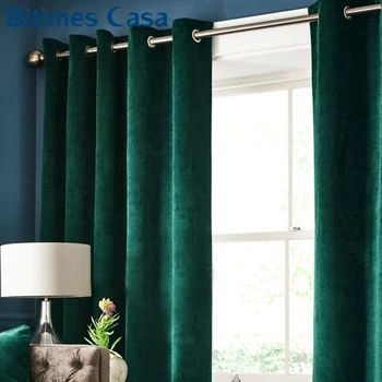 

High Shading Turquois Velvet Curtain