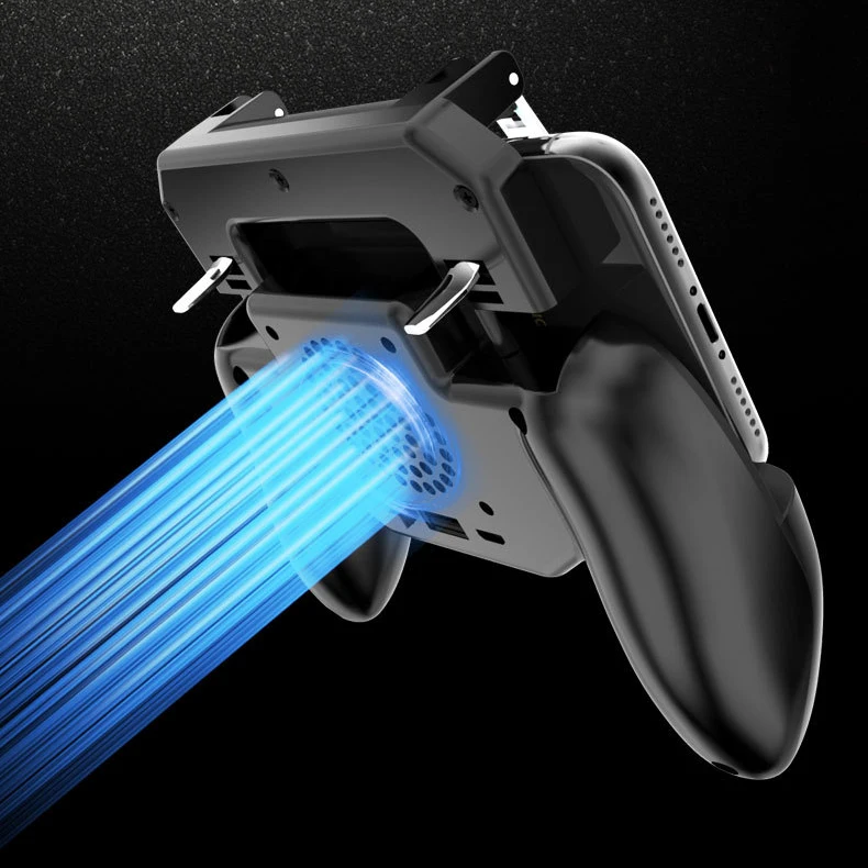 Mobile Phone L1R1 Controller Holder with Cooling Fan Dzhostik for Phone smartphone games triggers f