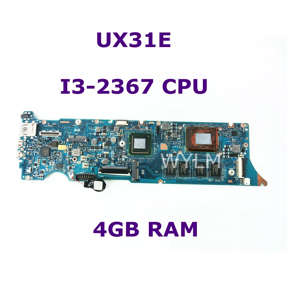

UX31E With i3-2367 CPU 4GB RAM Memory Mainboard For ASUS UX31 UX31E Laptop Motherboard 100% Tested Working Well free shipping